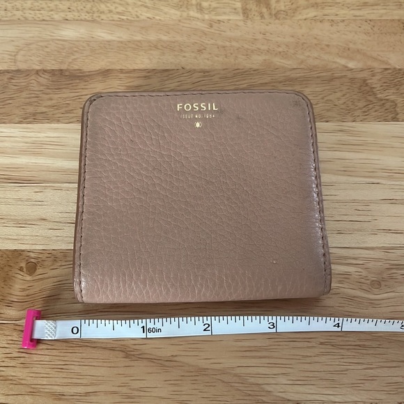 Fossil Sydney Bifold Wallet Credit Card Case Leather Tan Camel 1954 - Picture 8 of 11